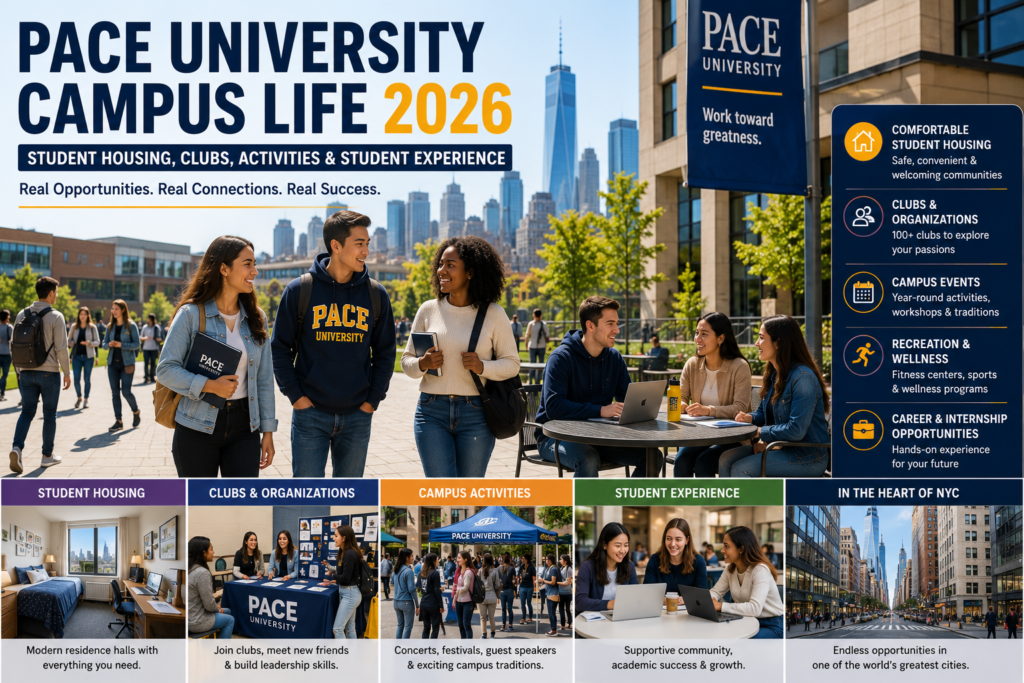 Pace University Campus Life 2026: Student Housing, Clubs, Activities and Student Experience