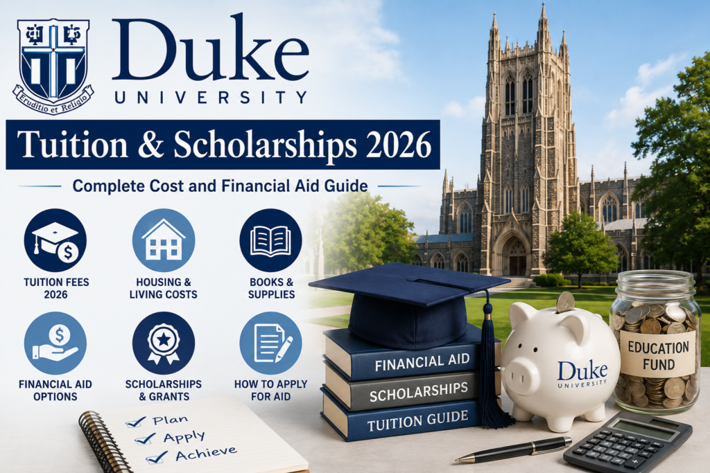 Duke University Tuition and Scholarships 2026: Complete Cost and Financial Aid Guide